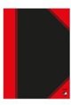 Herlitz Bantex China-Kladde A5 96 Bl. kariert , schwarz/rot