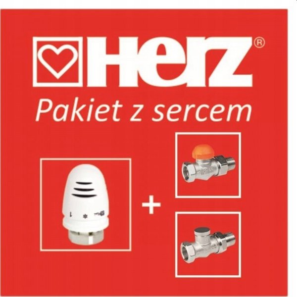 Herz Σετ Θερμοστατική Βαλβίδα Γωνιακή 1/2" με Κεφαλή Mini TS-98-V - Πακέτο Σύνδεσης Καλοριφέρ