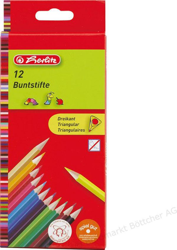 Herlitz Ξύλινα Χρώματα 12 Τεμάχια (10412021)
