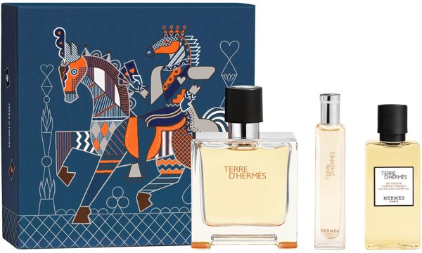Hermès Terre d'Hermes Eau de Parfum 75ml + Eau de Parfum 15ml + Shower Gel 40ml