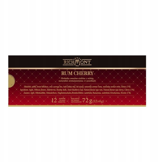 Richmont Rum Cherry Φρουτώδες Βότανο Τσάι 12x6g