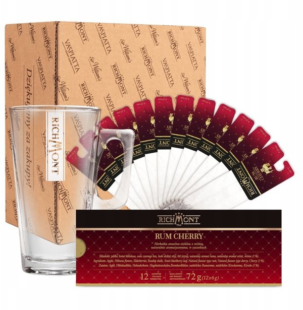 Richmont Rum Cherry Φρουτώδες Βότανο Τσάι 12x6g