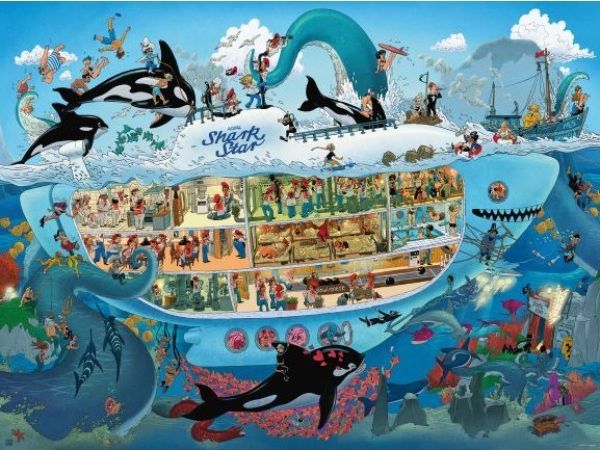 Heye Puzzle 1500 elementów Szalona łódź podwodna