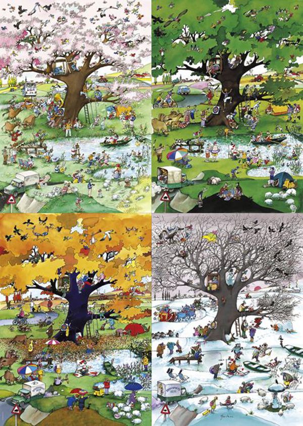 Heye Puzzle 2000 elementów - Cztery pory roku