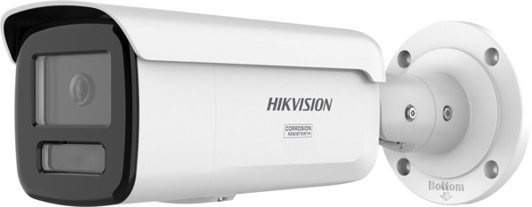Hikvision IP Bullet Κάμερα Ασφαλείας ColorVu DS-2CD2T47G3-LIY, 4MP, Φακός 2.8mm, Λευκή