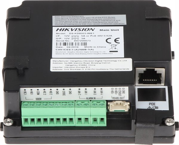 Hikvision DS-KD8003-IME1(B) Κεντρική Μονάδα Θυροτηλεόρασης IP Video Intercom Module