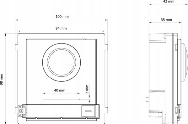 Hikvision DS-KD8003-IME1(B) Κεντρική Μονάδα Θυροτηλεόρασης IP Video Intercom Module