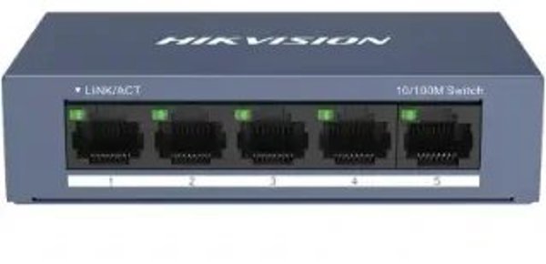 Hikvision DS-3E0105-O Pro Series Μη Διαχειριζόμενος Switch Fast Ethernet 5 Θυρών, Γκρι