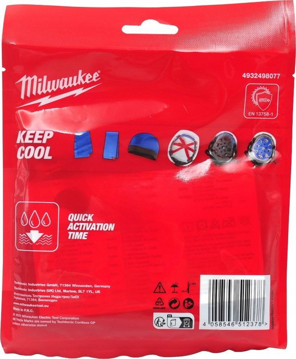 Hikoki MILWAUKEE COOLING HAT BLUE