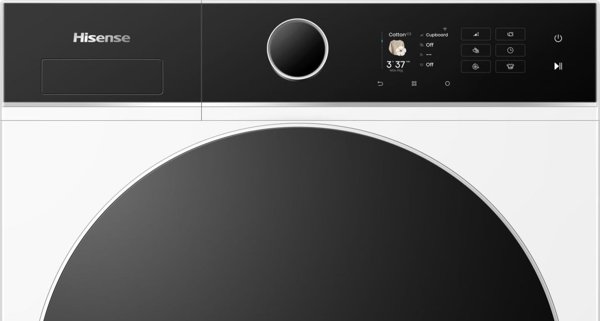 Hisense  siltumsukna tehnologija  8 kg  dzilums 55 cm - Velas zavetajs DH5I804BWCD (6901101833914)