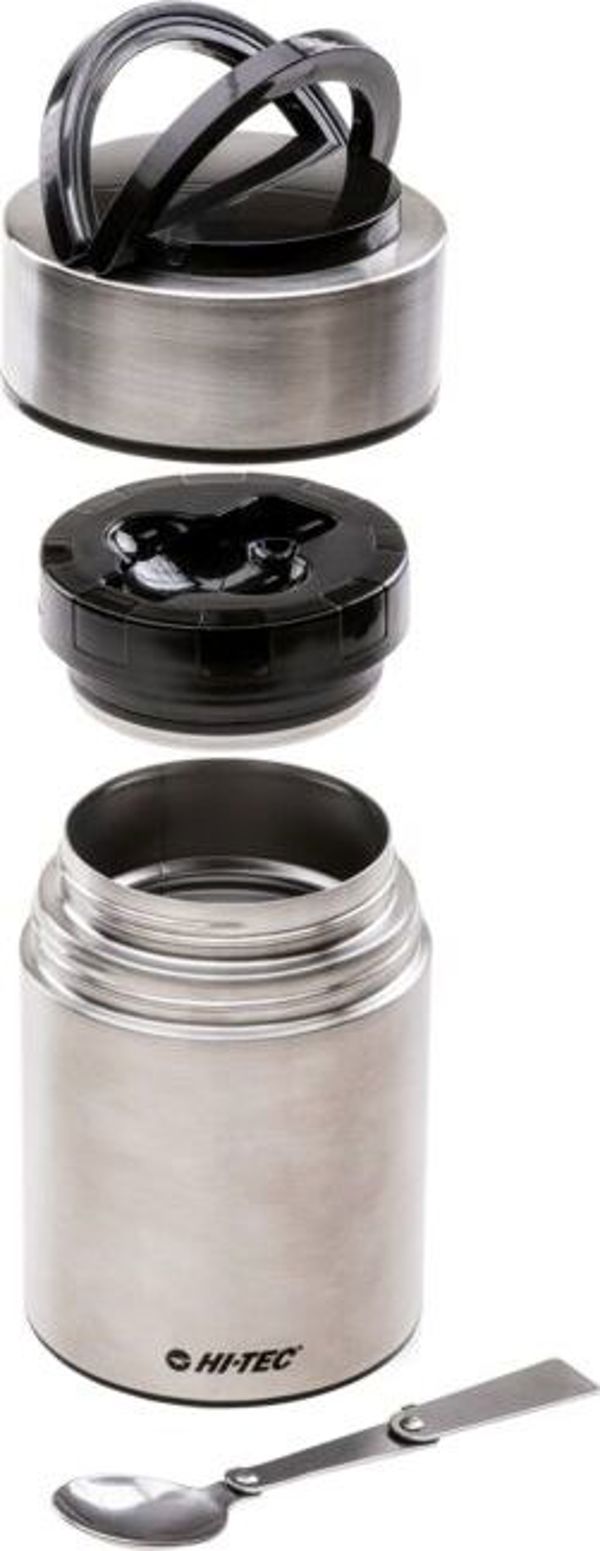 Hi-Tec Θερμός Φαγητού Cantin 0.5L Ασημί