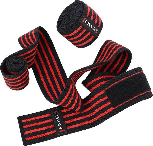 HMS OKX02 Επιγονατίδες Στήριξης με Velcro, 2 Τεμάχια - Ελαστικό Περιτύλιγμα Γονάτων για Προπόνηση