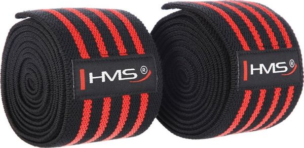 HMS OKX02 Επιγονατίδες Στήριξης με Velcro, 2 Τεμάχια - Ελαστικό Περιτύλιγμα Γονάτων για Προπόνηση