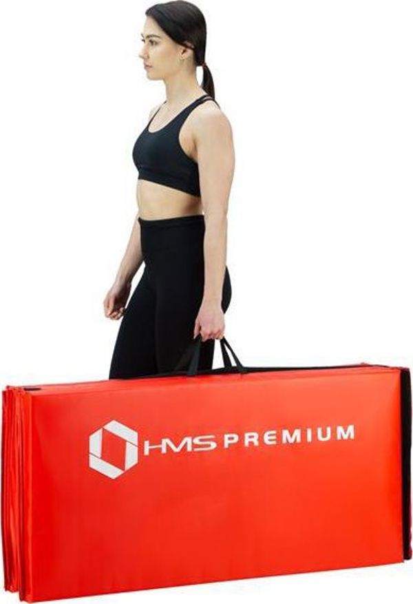 HMS Premium MGS01 Πτυσσόμενο Στρώμα Γυμναστικής 4 Τμημάτων, 240x120x5 cm, Πορτοκαλί