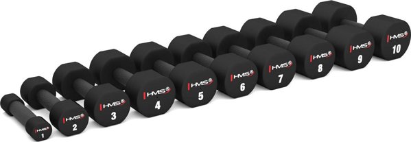 HMS Αλτήρες HPT01 Πολυουρεθάνης 2 x 1 kg - Σετ Αλτήρων Γυμναστικής