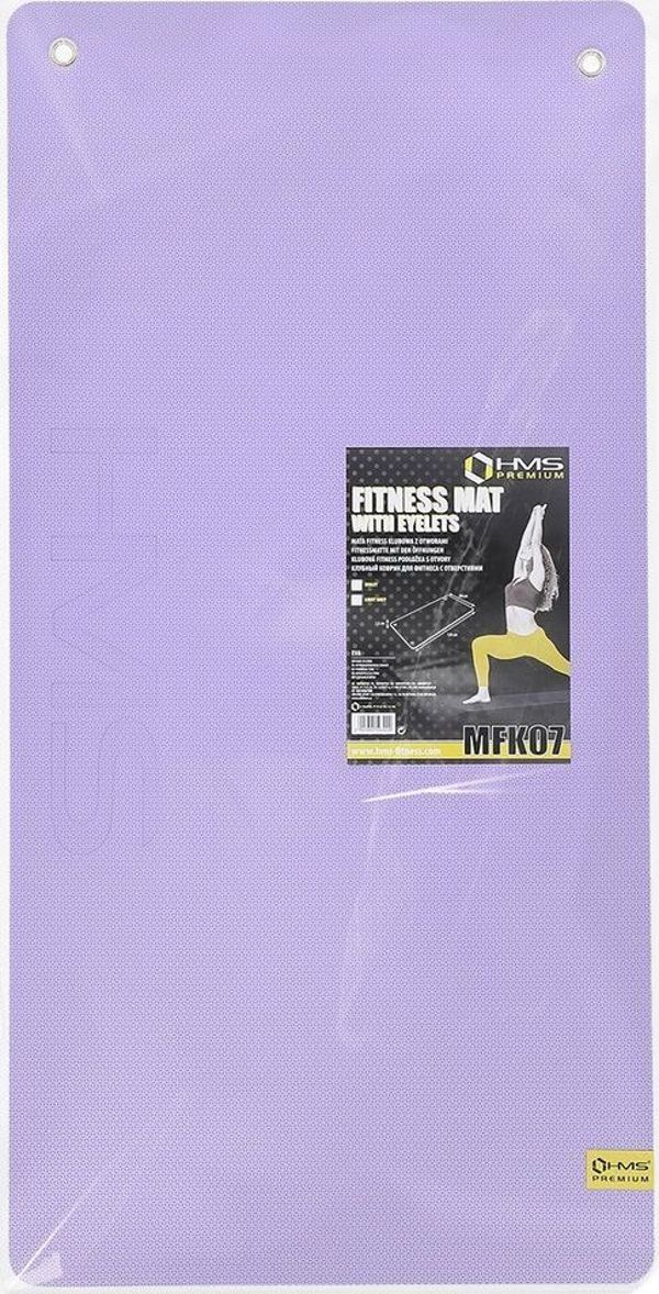 HMS Στρώμα Γυμναστικής MFK07 Αντιολισθητικό, Μωβ, 120 x 60 x 1.5 cm