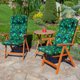 Hobbygarden Μαξιλάρι Benita 3D Μπλε Φύλλα 50x50 cm