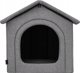 Hobbydog R3 Σπιτάκι Σκύλου Ekolen με Δίρριχτη Στέγη, Χρώμα Graphite