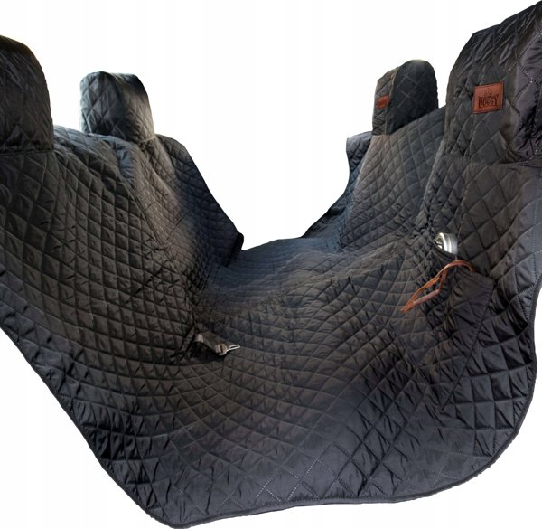 Hobbydog Κάλυμμα Αυτοκινήτου για Κατοικίδια 160, με Velcro, Μαύρο