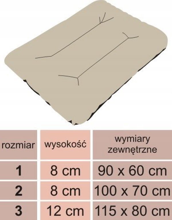 Hobbydog Στρώμα Eco Prestige για Κατοικίδια, Μπεζ, 70 cm