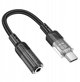 HOCO digital audio converter Type C to 3 5mm Female LS37 15cm black AKS_LS37 Black (6942007612609)
