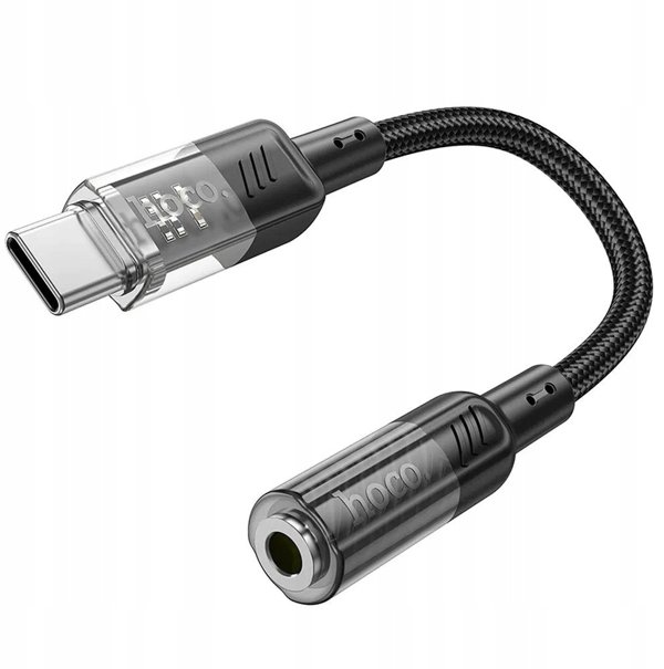 HOCO digital audio converter Type C to 3 5mm Female LS37 15cm black AKS_LS37 Black (6942007612609)