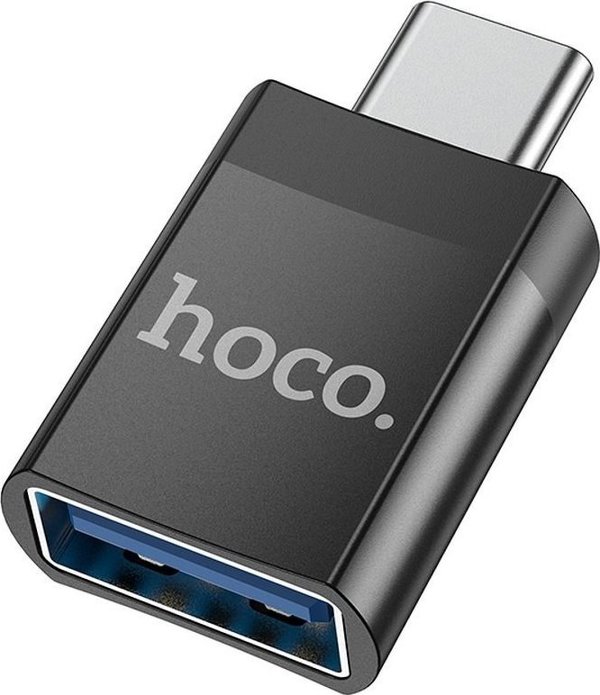 Hoco HOCO ADAPTER OTG ZE ZLACZA TYP C DO USB A (ZENNSKI) UA17 CZARNY