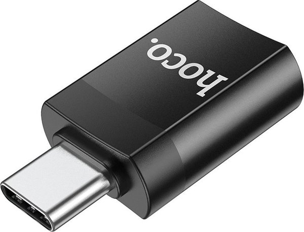 Hoco HOCO ADAPTER OTG ZE ZLACZA TYP C DO USB A (ZENNSKI) UA17 CZARNY