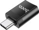 Hoco HOCO ADAPTER OTG ZE ZLACZA TYP C DO USB A (ZENNSKI) UA17 CZARNY