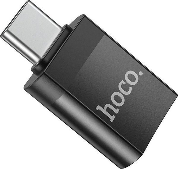 Hoco HOCO ADAPTER OTG ZE ZLACZA TYP C DO USB A (ZENNSKI) UA17 CZARNY