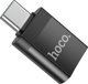 Hoco HOCO ADAPTER OTG ZE ZLACZA TYP C DO USB A (ZENNSKI) UA17 CZARNY