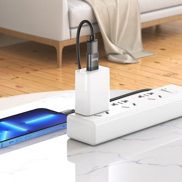 Hoco HOCO ADAPTER OTG ZE ZLACZA TYP C DO USB A (ZENNSKI) UA17 CZARNY