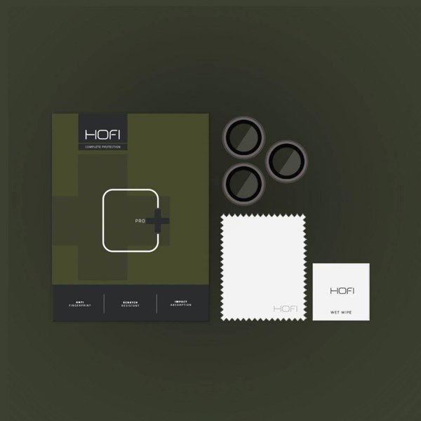 Hofi CamRing Pro+ Προστασία Κάμερας για iPhone 14 Pro / 14 Pro Max, Αλουμίνιο και Γυαλί, Μαύρο
