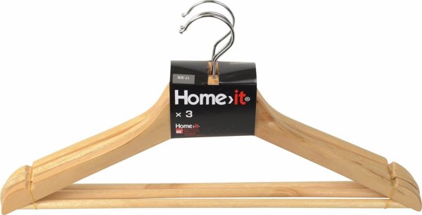 Home It Κρεμάστρα φυσικό - 3 τεμ