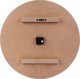Home Styling Collection Ρολόι τοίχου με μινιμαλιστικό καντράν που μιμείται το ξύλο, MDF, Ø 60 cm