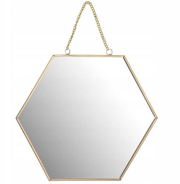 Home Styling Collection LUSTRO scienne szesciokat, szerokosc 20 cm, zlote