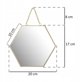 Home Styling Collection LUSTRO scienne szesciokat, szerokosc 20 cm, zlote