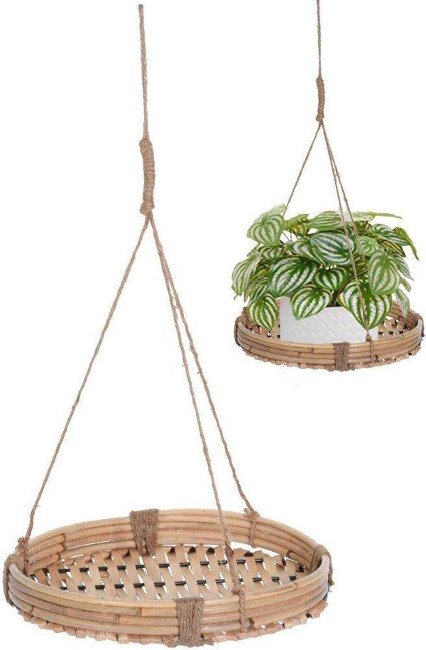 Home Styling Collection Κρεμαστή Βάση Για Γλάστρα, Διακοσμητική Κρεμάστρα Φυτών, 25 εκ.