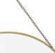 Home Styling Collection Στρογγυλός καθρέφτης με αλυσίδα και χρυσή μεταλλική κορνίζα