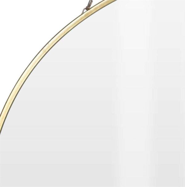 Home Styling Collection Στρογγυλός καθρέφτης με αλυσίδα και χρυσή μεταλλική κορνίζα