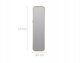 Καθρέφτης ορθογώνιος Home Styling Collection σε χρυσή κορνίζα 115x30 εκ.