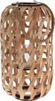 Home Styling Collection Ξύλινο φανάρι, μινιμαλιστική πλέξη και λαβή από σχοινί