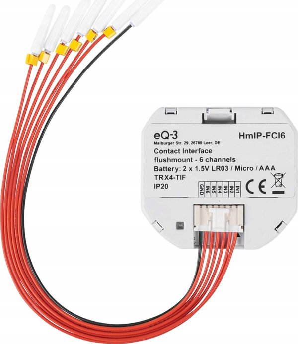 HomeMatic IP Επαφή διεπαφής εντοιχισμού – 6 φορές