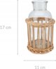 Home Styling Collection Διακοσμητικό μπουκάλι σε καλάθι από λυγαριά