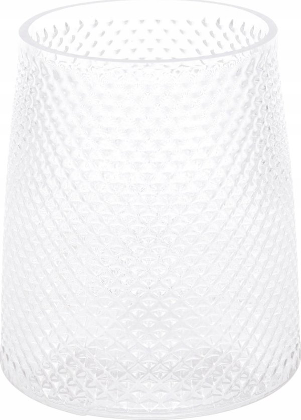 Home Styling Collection Διακοσμητικό γυάλινο βάζο χαμηλό, Ø 13 x 15,5 cm