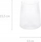Home Styling Collection Διακοσμητικό γυάλινο βάζο χαμηλό, Ø 13 x 15,5 cm