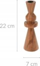 Home Styling Collection Ξύλινος κηροπήγιο, ακακία, 22 εκ.