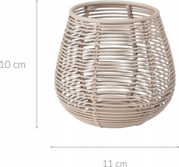 Home Styling Collection Κηροπήγιο για ρεσώ, μπεζ, διάτρητο