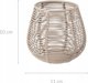 Home Styling Collection Κηροπήγιο για ρεσώ, μπεζ, διάτρητο