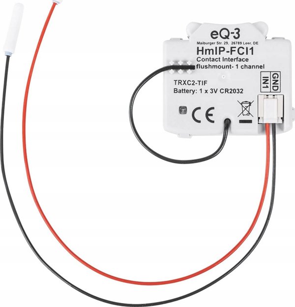 HomeMatic IP HmIP-FCI1 Επαφή Διεπαφής Εντοιχισμού για Smart Home, Λευκό